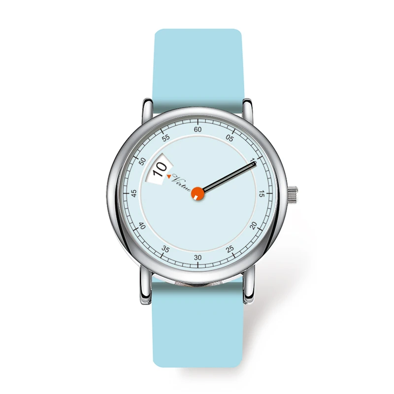 Montre minimaliste ultra-fine unisexe, mouvement à quartz